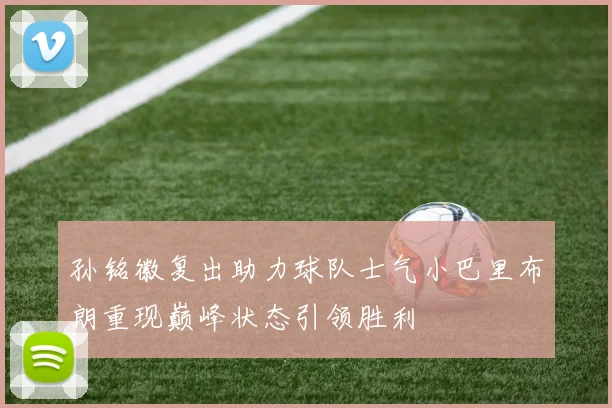 孙铭徽复出助力球队士气小巴里布朗重现巅峰状态引领胜利